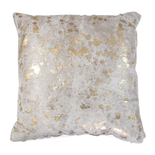 Splash Pillow, Gold/White~P76388519