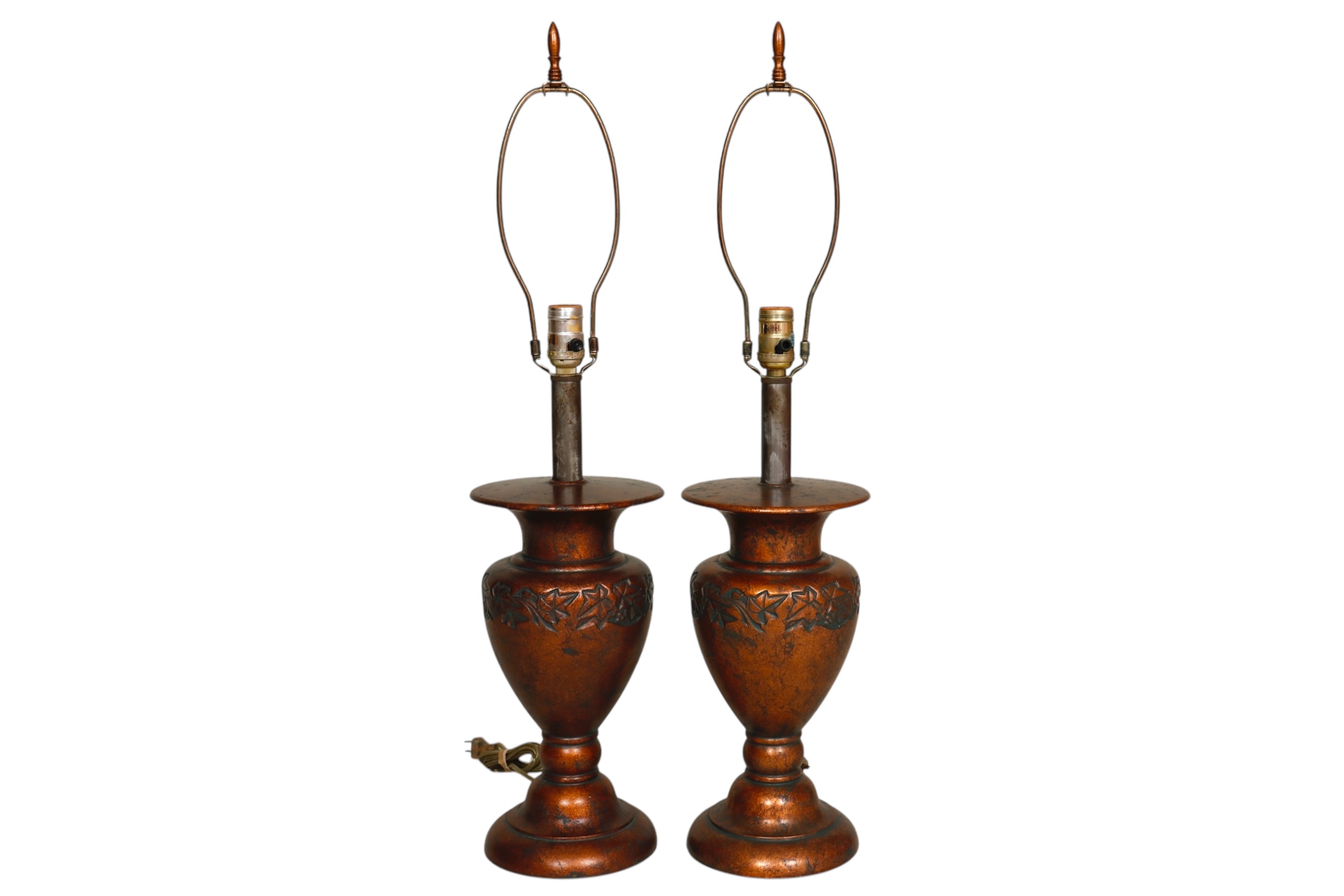 Stiffel Coppertone Table Lamps, a Pair~P77730497