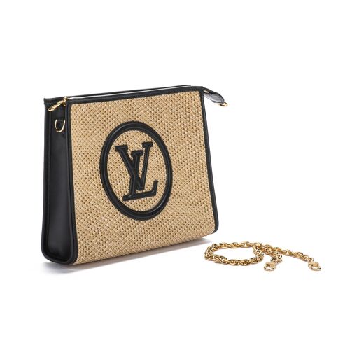 louis vuitton lv straw woven twist bag in 2023