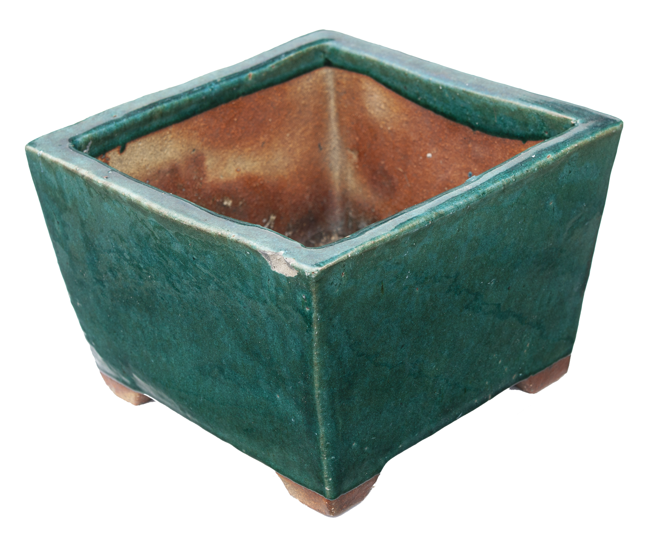 Outdoor Square Ceramic Green Pot~P77679712