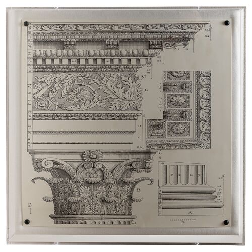 Corinthian Detail IV Print, 20" x 20"