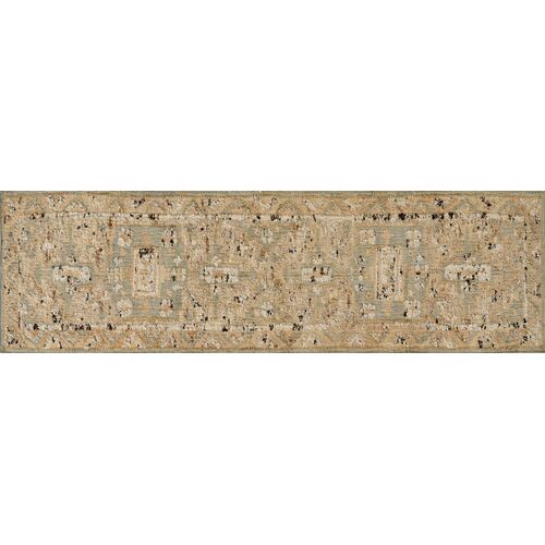 Taz Hand Woven Wool Rug, Blue