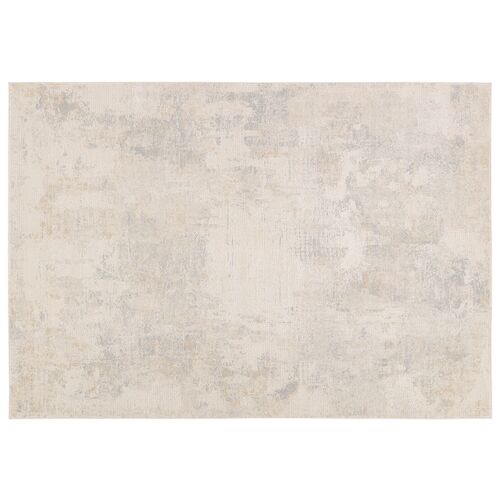  Brochan Abstract Gray/Cream Area Rug (3'11"X5'11")