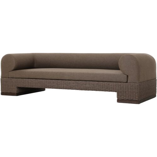 Milena Outdoor Sofa, Ellor Brown