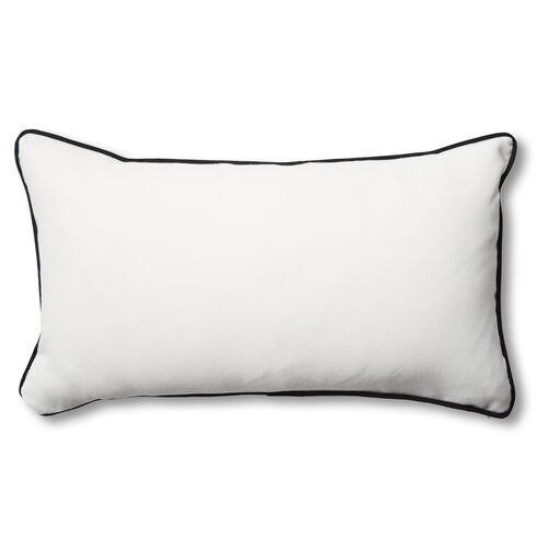Newport 14x24 Lumbar Pillows, White/Black~P77518737