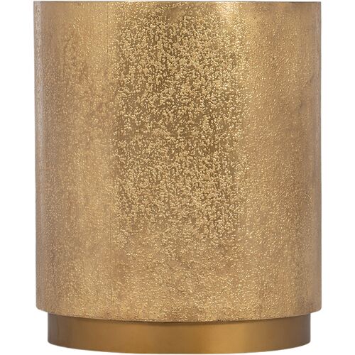 Melange Audra Round Accent Table, Gold