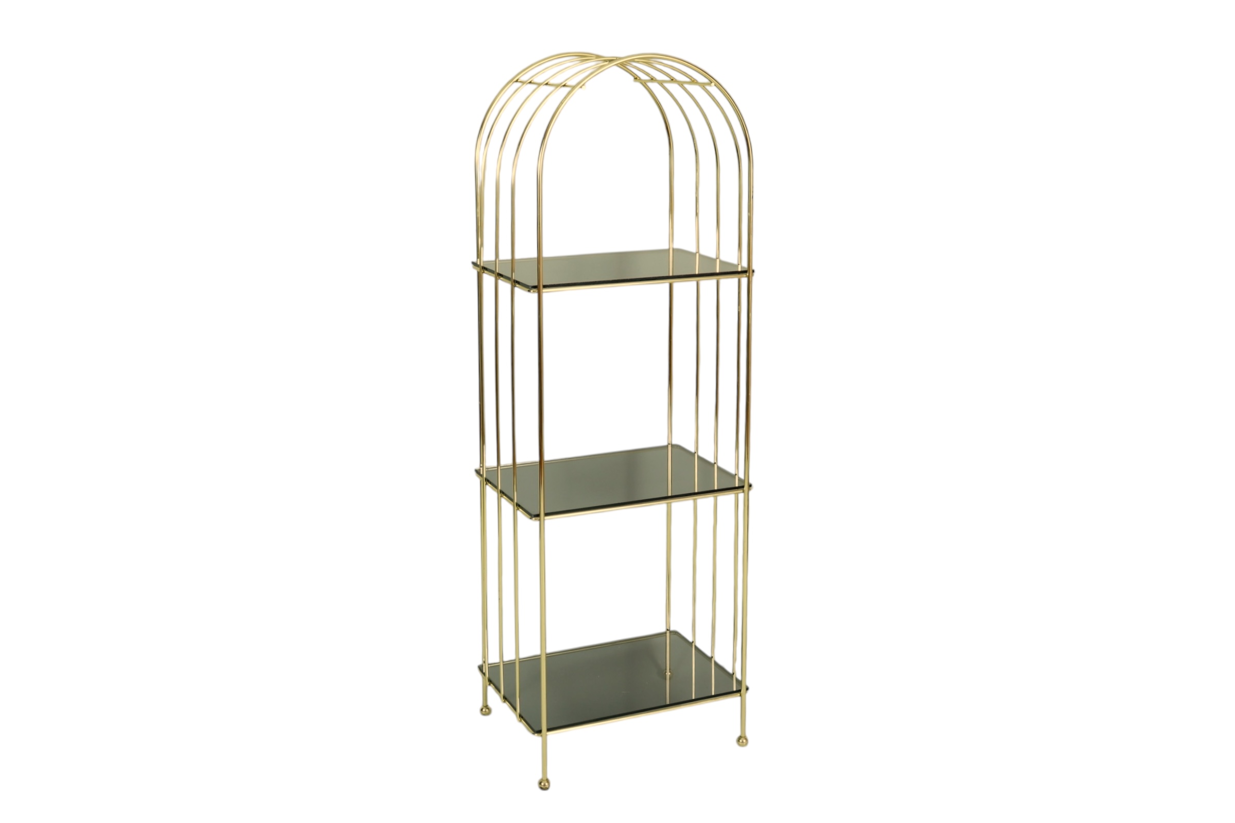 1970's Brass & Glass Etagere Shelves~P77718135