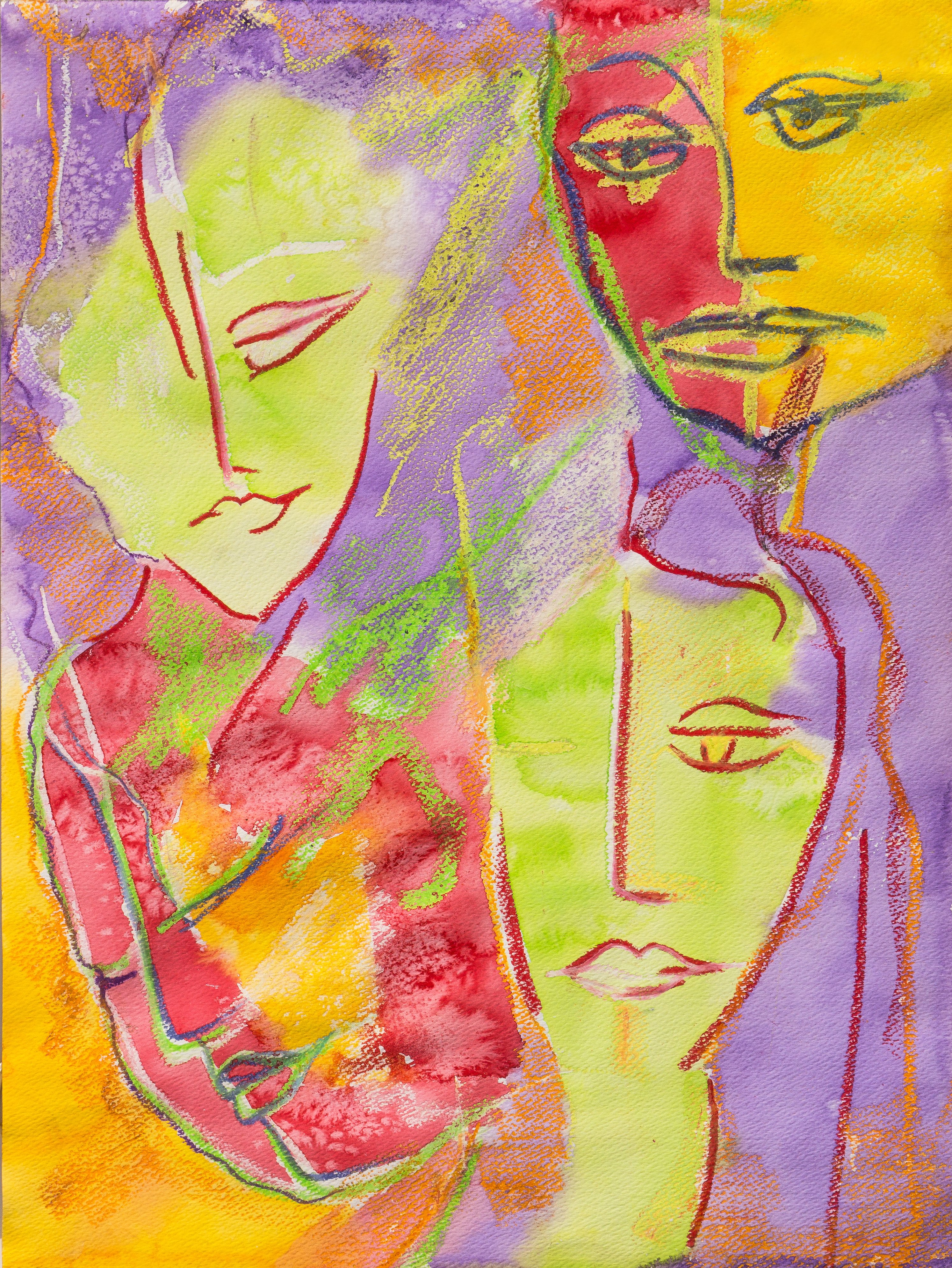 Four Women, Lilac & Rose~P76784555