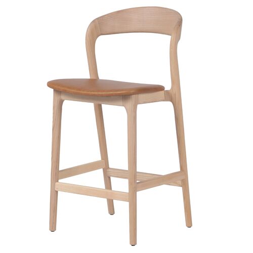 Xavier Leather Counter Stool