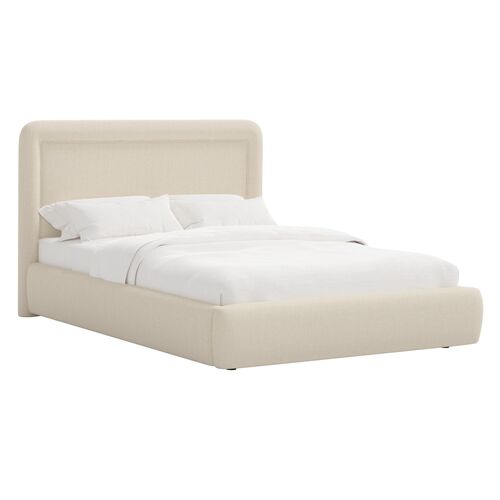 Marisa Platform Bed, Linen