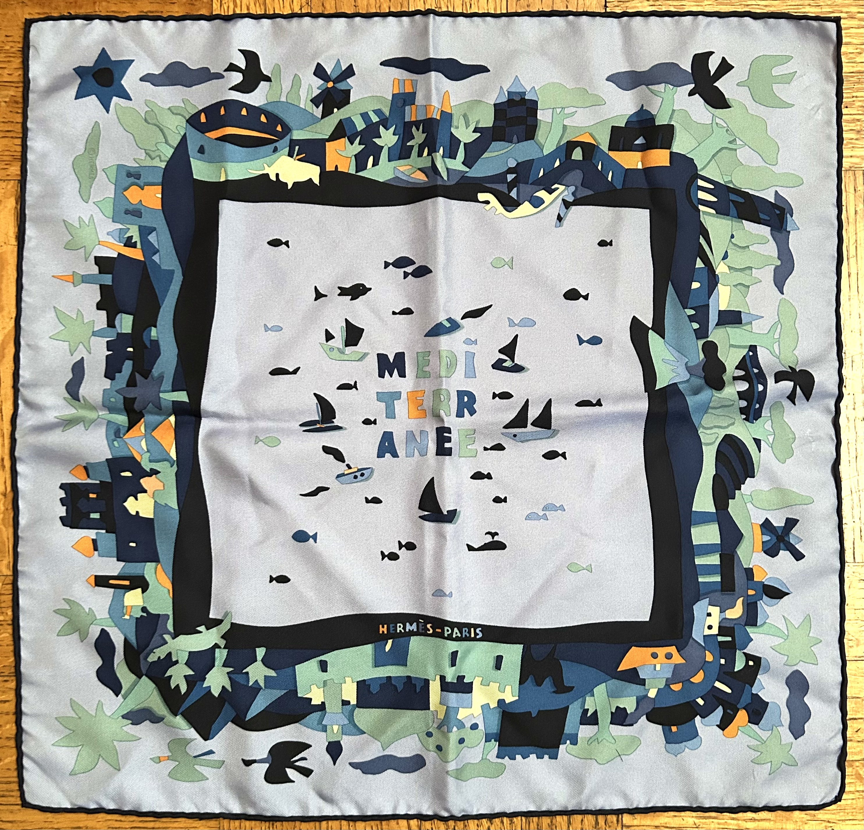 Hermès Mediterranean Pochette Scarf~P77731069