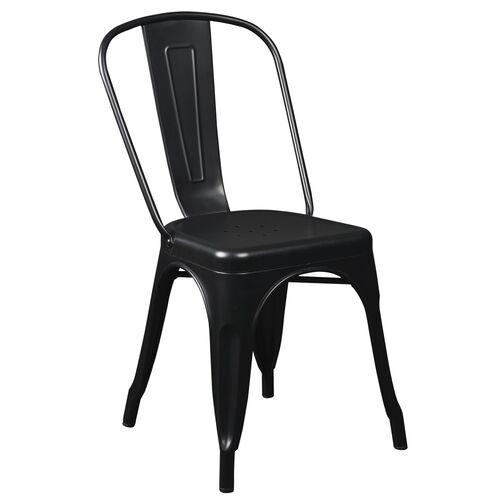 S/4 Knox Side Chairs, Matte Black~P77629315