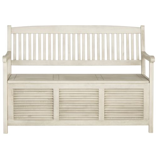 Lior Outdoor Acacia Storage Bench Lior Outdoor Acacia Storage Bench
