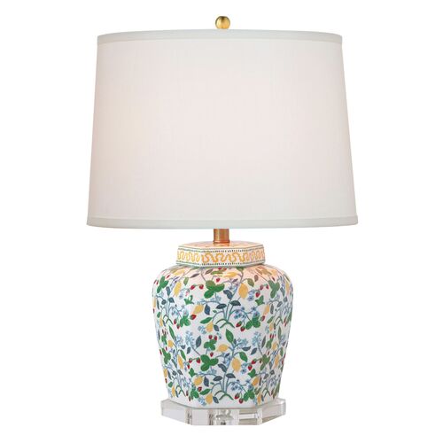 Crewel Summer Table Lamp, White~P77526611