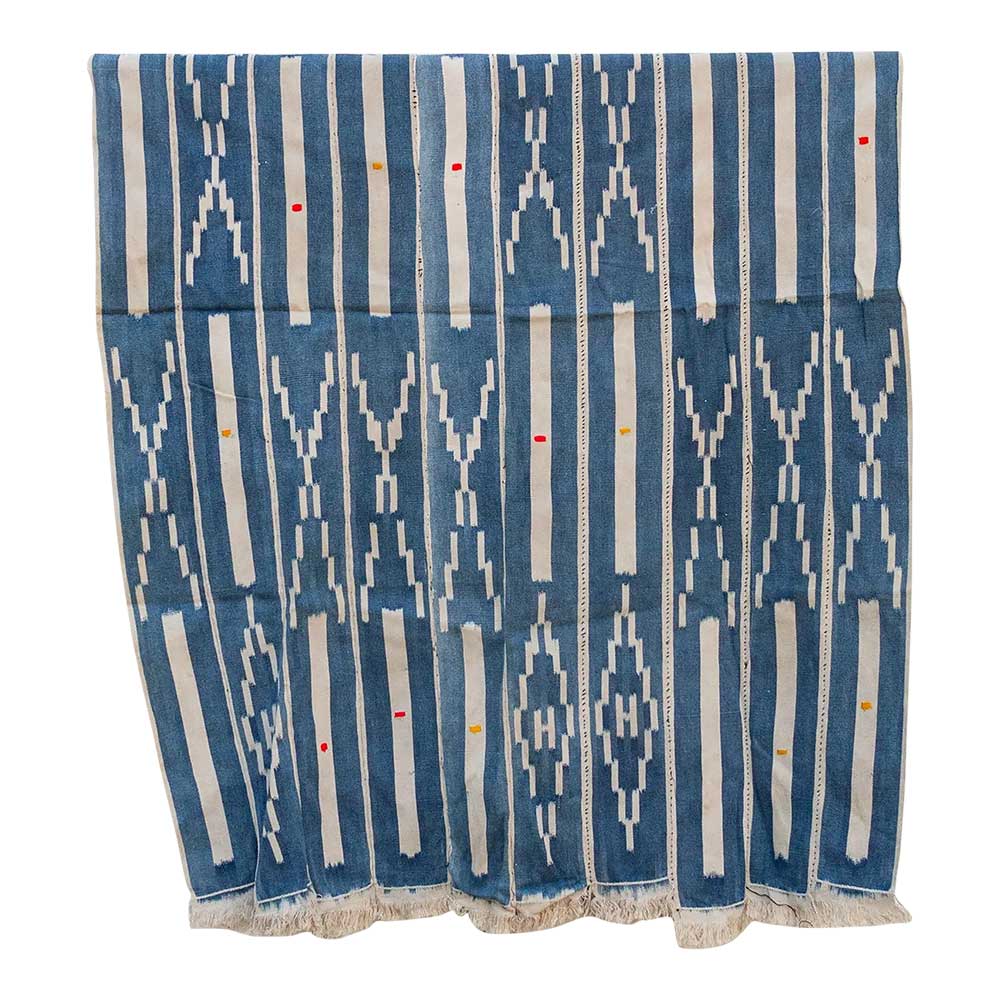 White & Blue Vintage Throw~P77714878