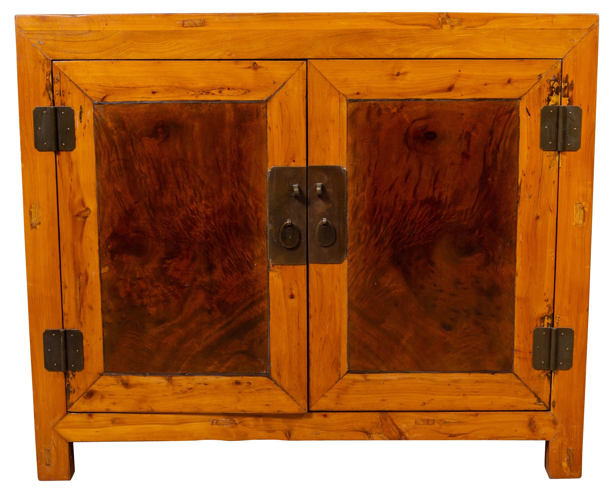 Chinese Burl and Elm Wood Cabinet~P77555053