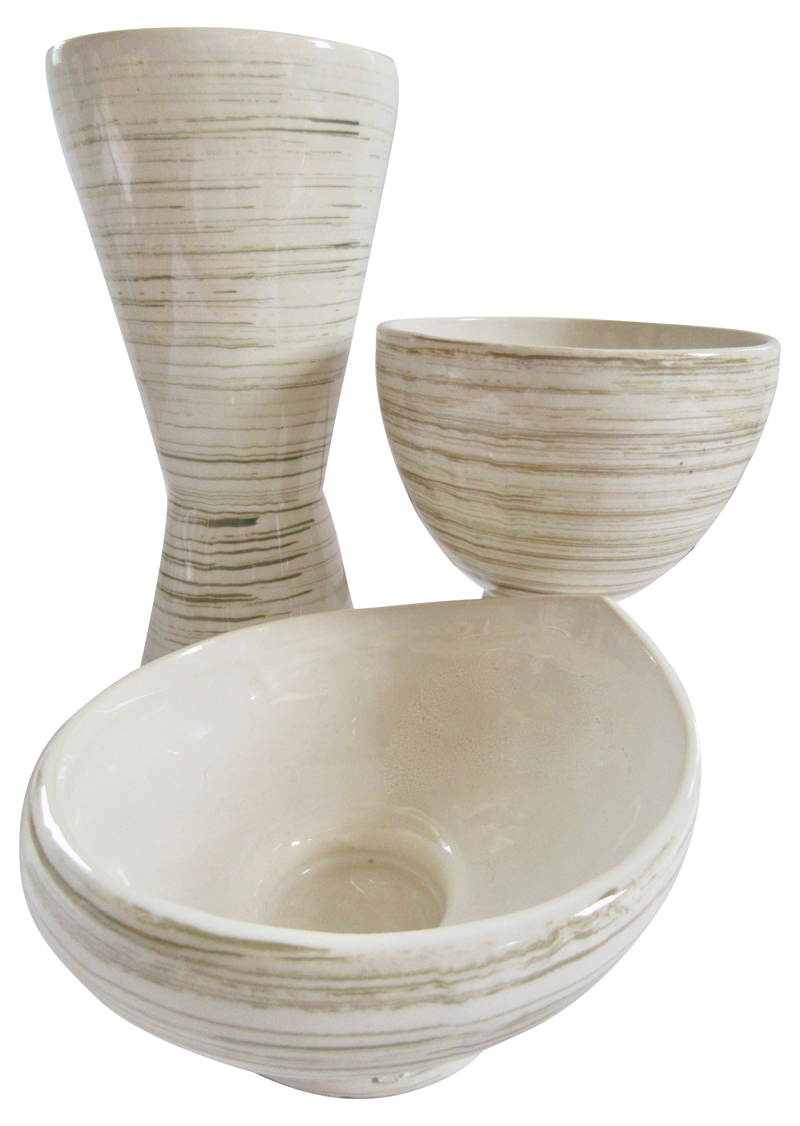 Mid-Century Modern McCoy Pottery, S/3~P77560645