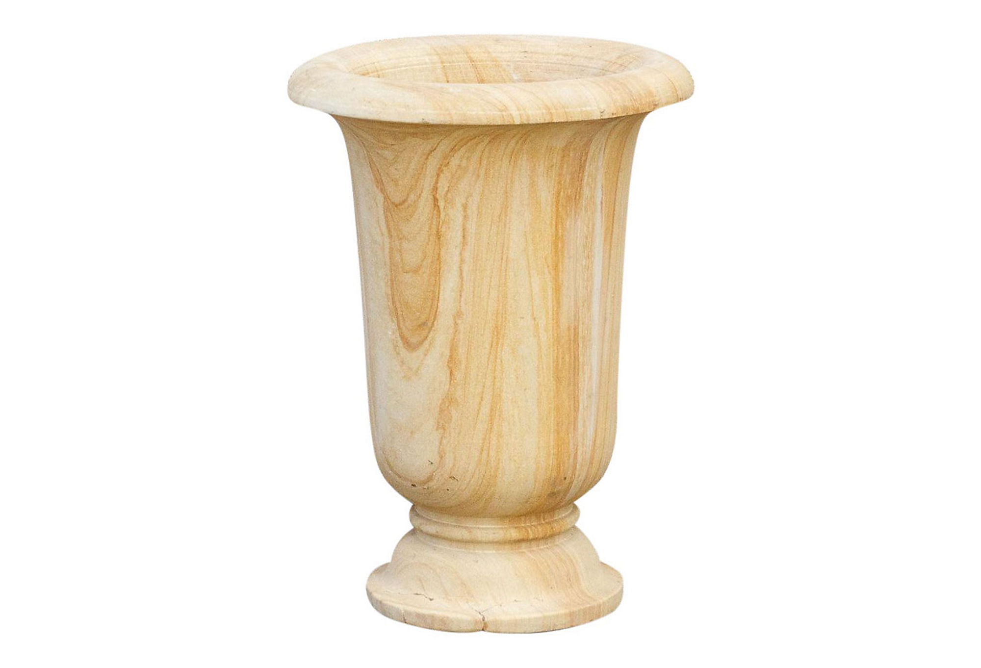 Tall Indo-French Stone Urn Planter~P77627206