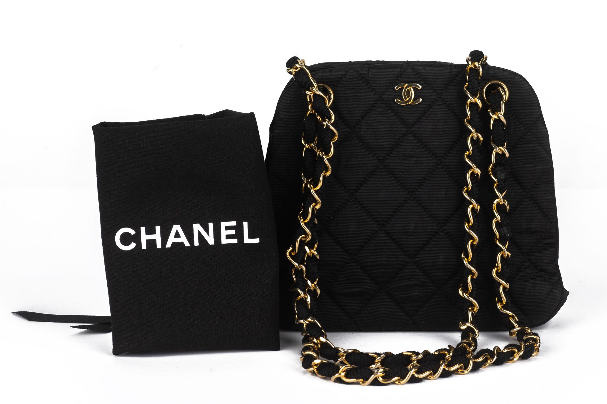 Chanel Vintage Black Chain Shoulder Bag~P77716665