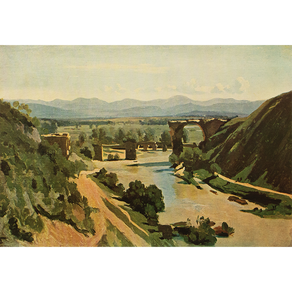 1940s Corot, The Narni Bridge~P77629976