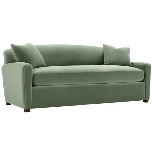 Penrose Velvet Bench-Seat Sofa