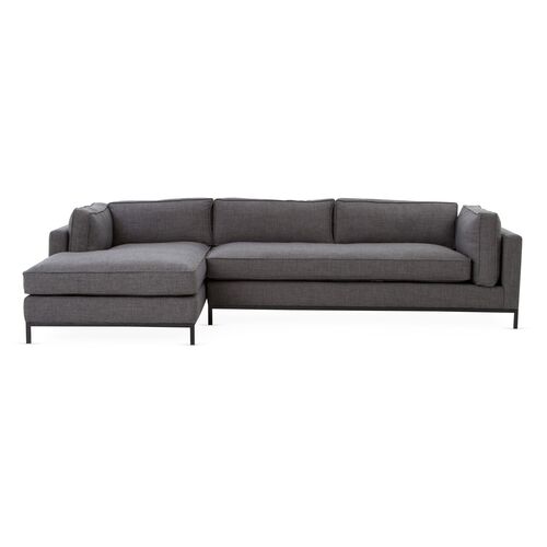 Topsham Left-Facing Sectional, Charcoal~P77552704