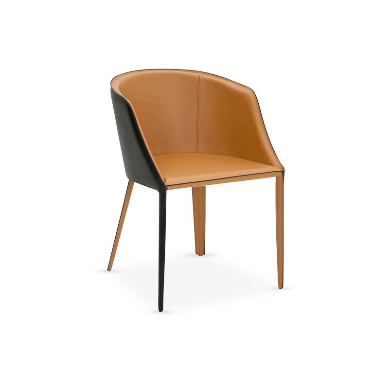 Reeve Side Chair, Saddle Leather