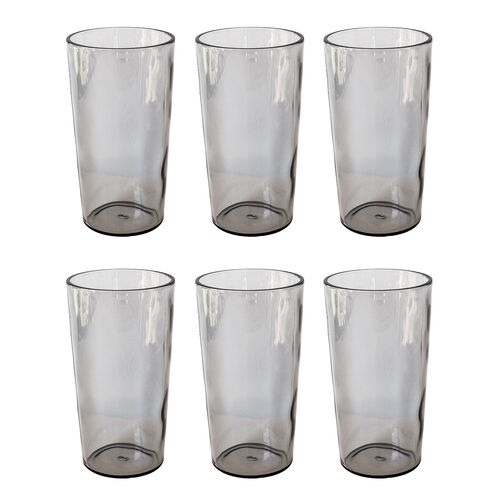 S/6 Rustic Indoor/Outdoor Acrylic Drinking Glasses S/6 Rustic Indoor/Outdoor Acrylic Drinking Glasses