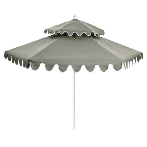 Daiana Two-Tier Patio Umbrella, Sunbrella Daiana Two-Tier Patio Umbrella, Sunbrella