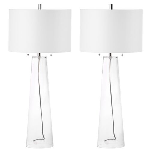 S/2 Adaya Table Lamps, Clear~P60343604