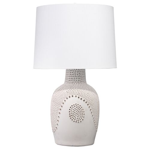 Moonrise Table Lamp, Matte White Porcelain