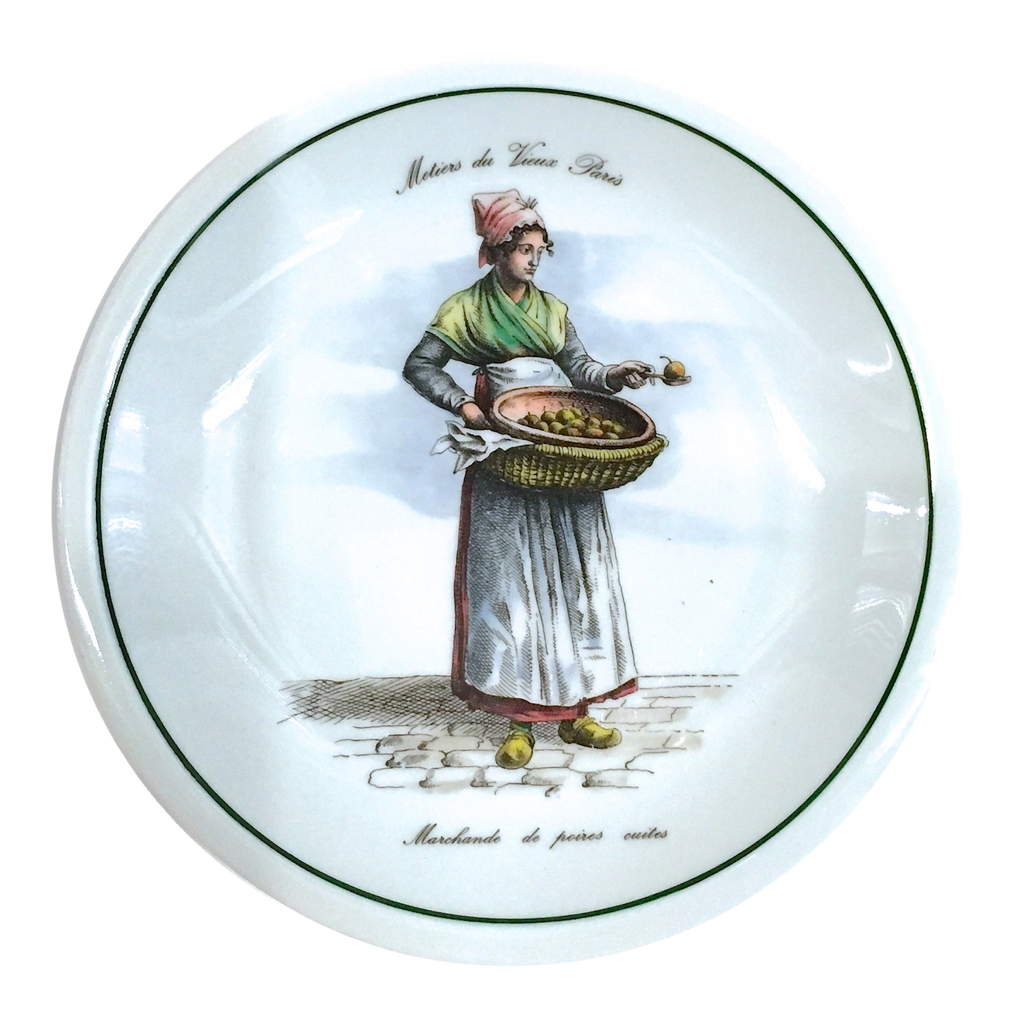 Trades Of Old Paris Plate, Pear Vendor~P77662500