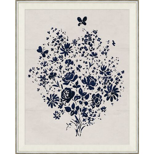 Paule Marrot, Blue Floral Bouquet