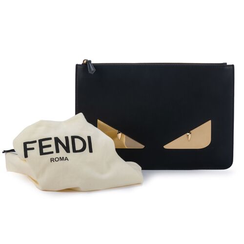 Fendi Lim. Ed. Monster Wallet Black - Vintage Lux