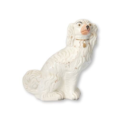 Lg. Antique Staffordshire Dog /Spaniel