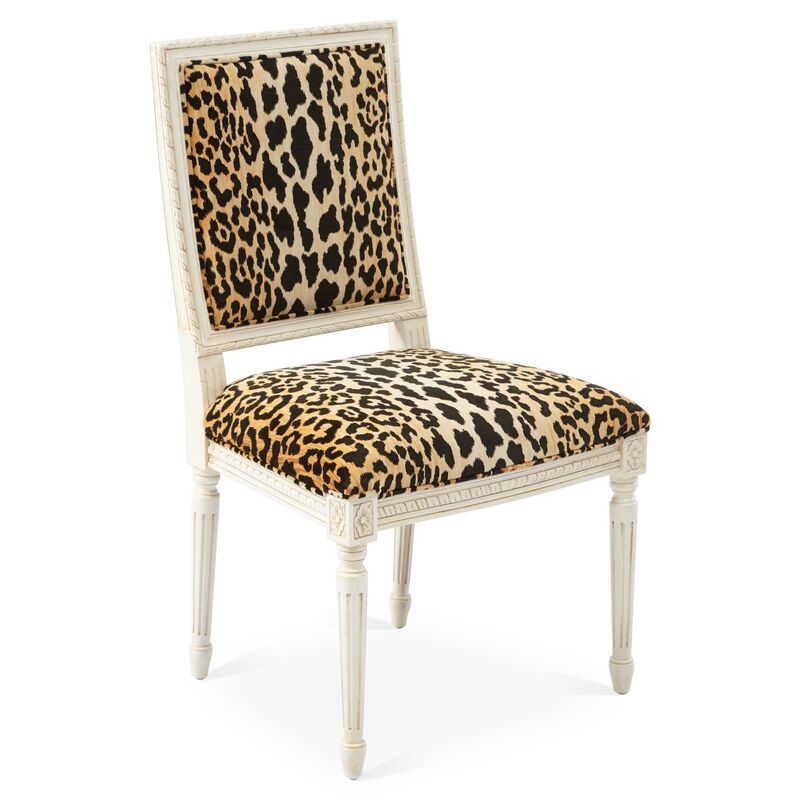 Exeter Side Chair, Leopard