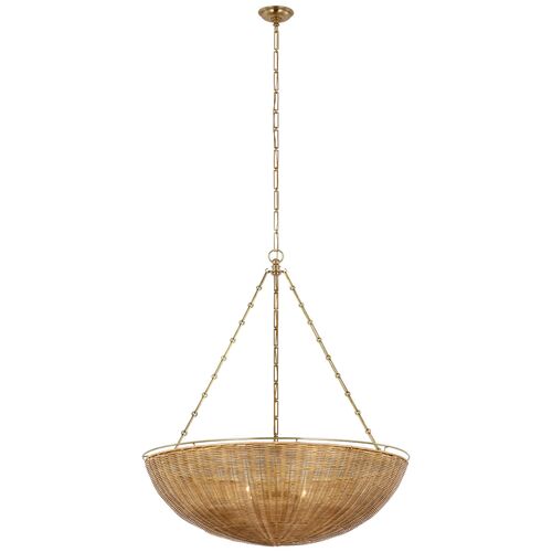 Clovis Rattan Chandelier