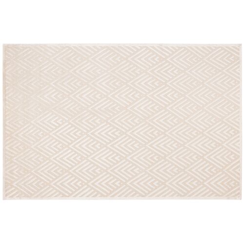 Jazz Age Rug, Oyster, Jazz Age Rug, Oyster, 6'x9'