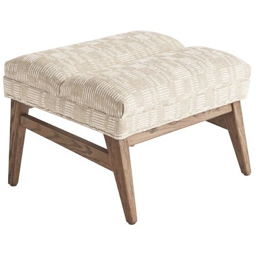 Hayley Ottoman, Geometric Beige/Tan