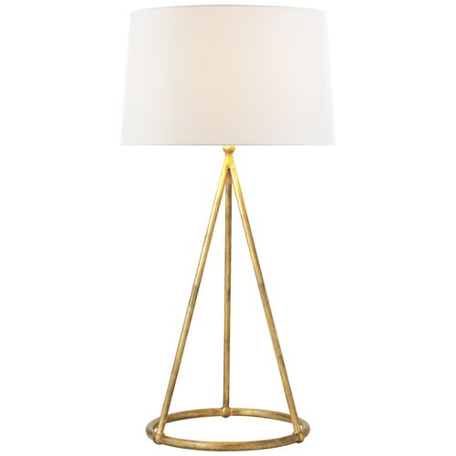 Nina Tapered Table Lamp, Gilded Iron~P77540407