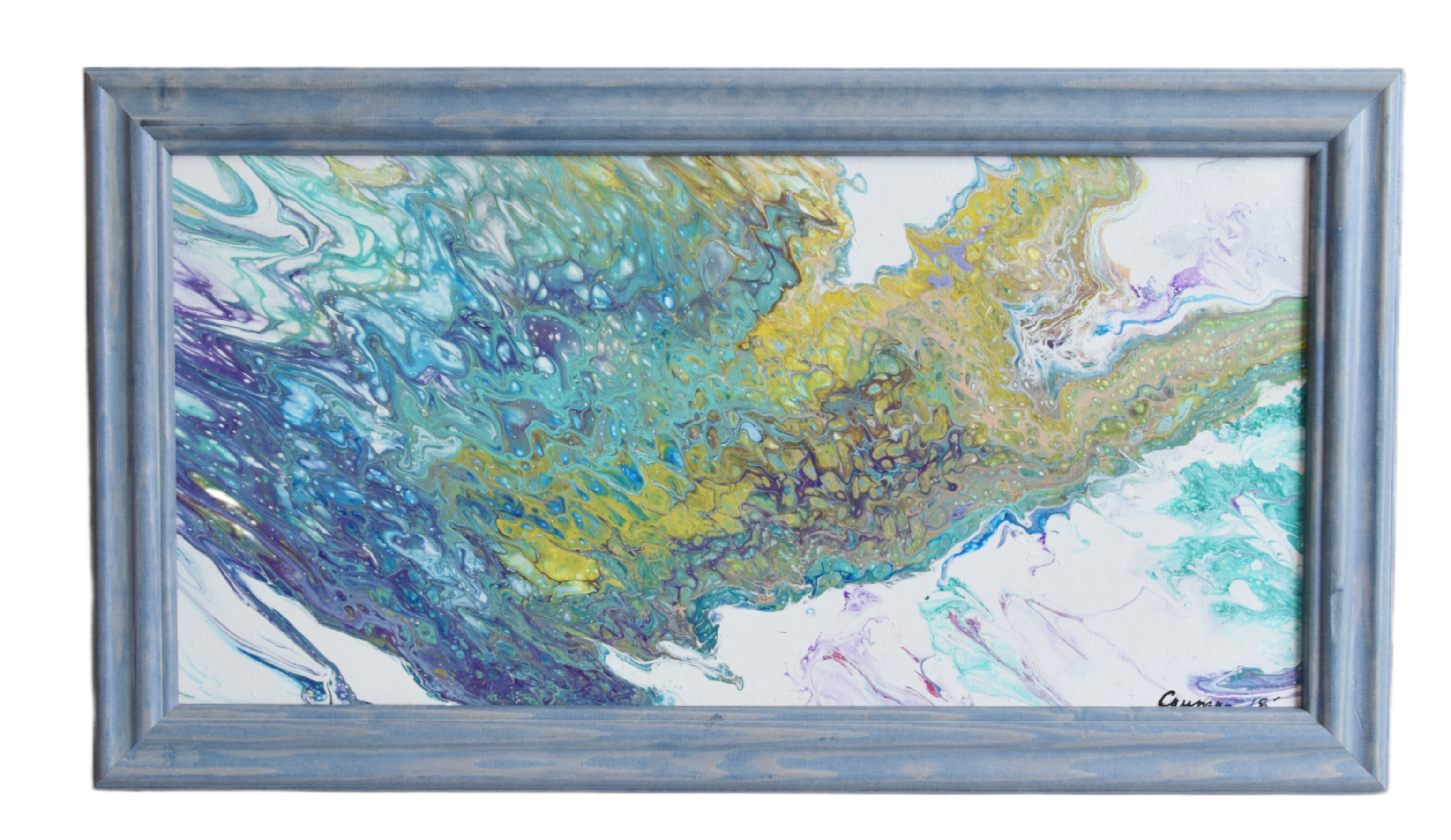 Modern Abstract Marbleized Art Painting~P77678430