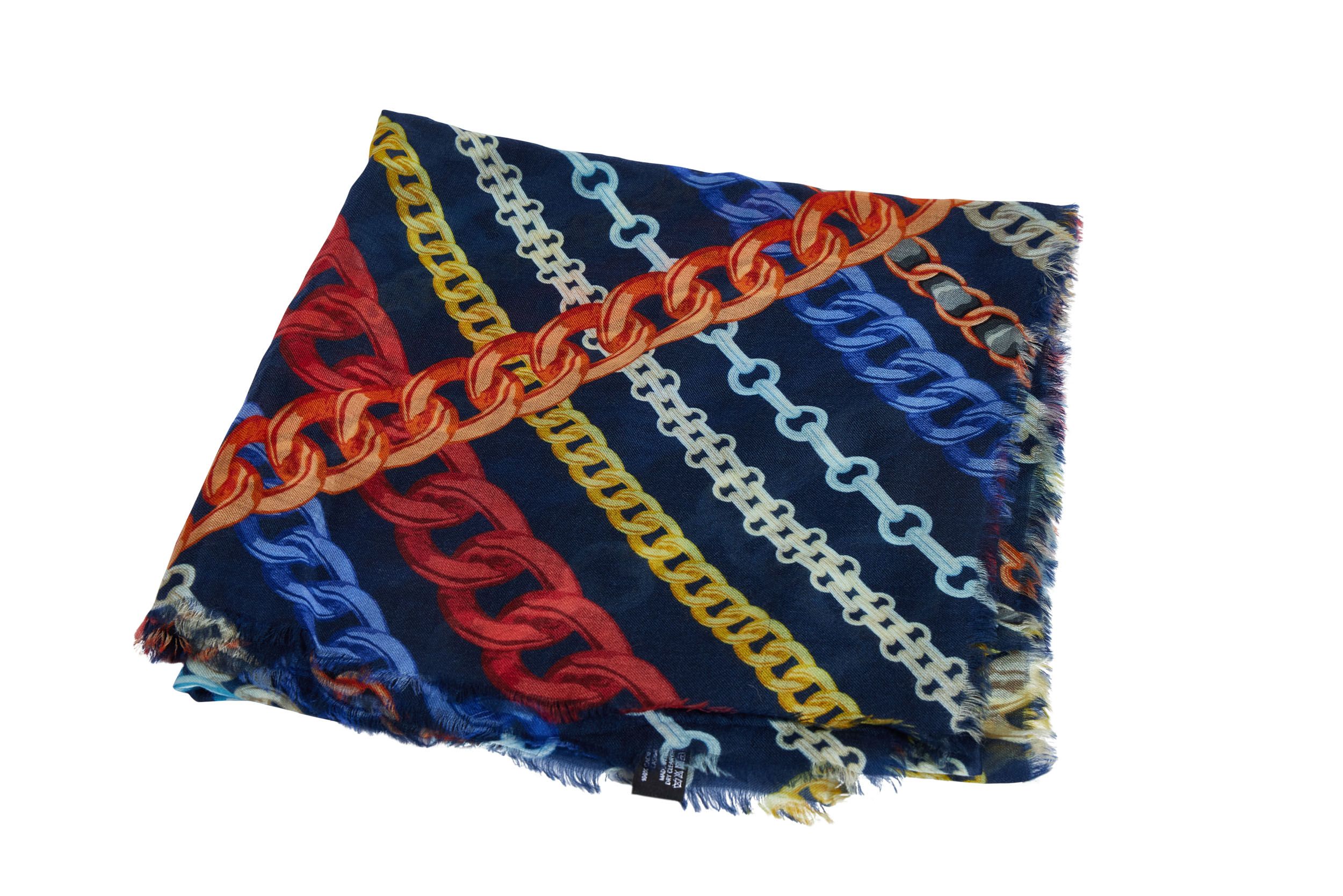 Chanel Multicolor Chains Cashmere Scarf~P77645333