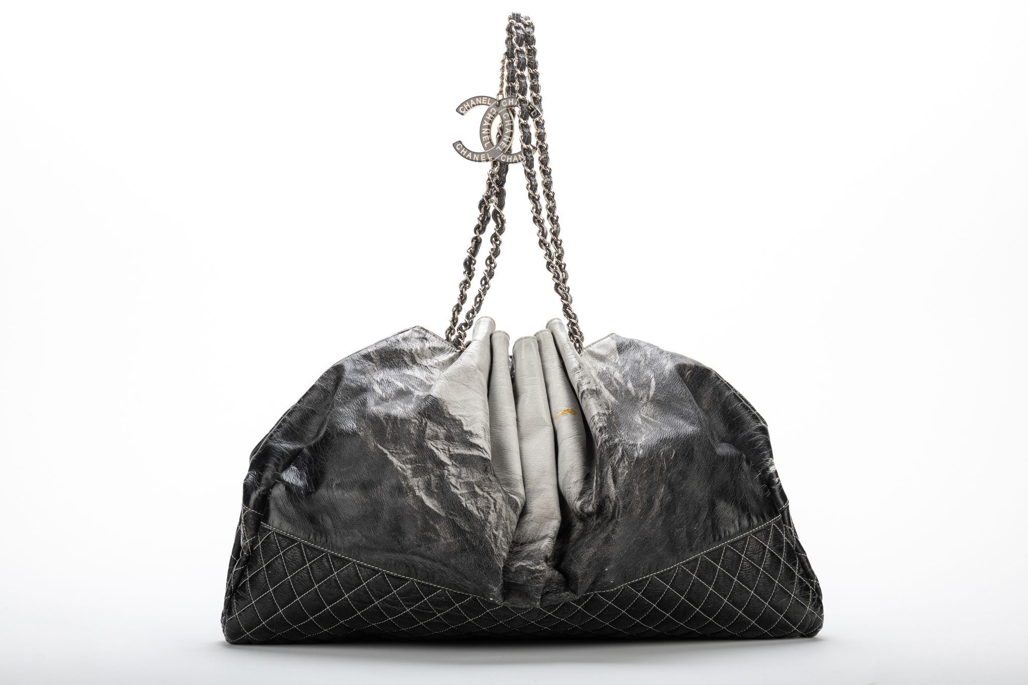 Chanel Degrade' Patent LG Shoulder Bag~P77597469