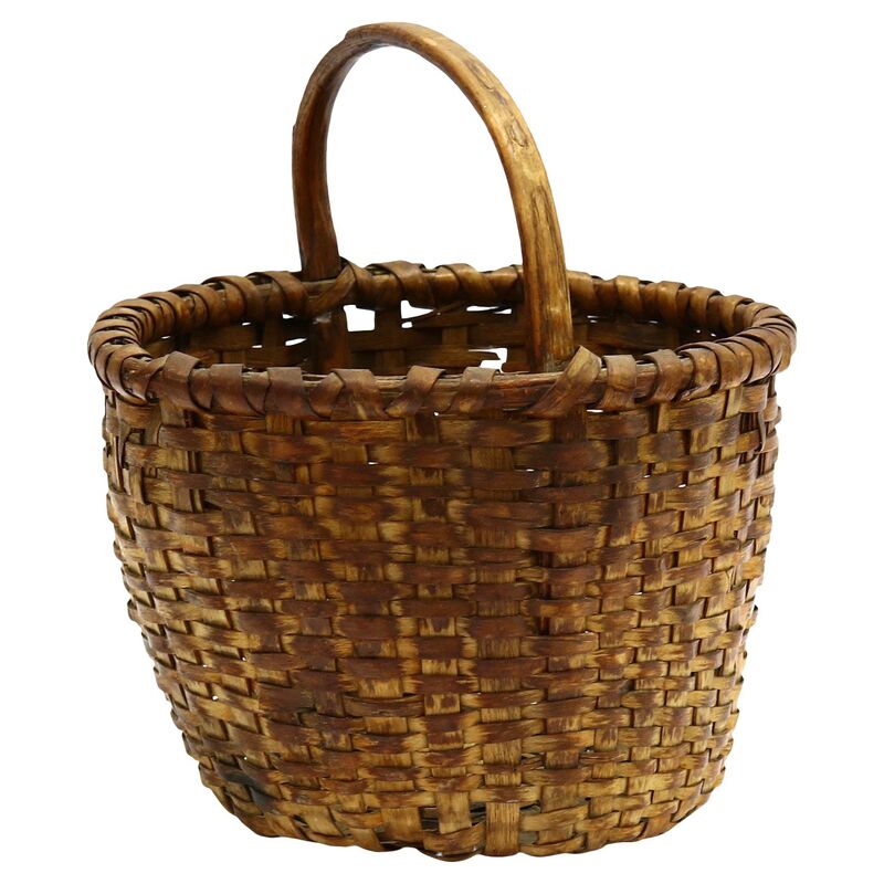 Hand-Woven Indigenous American Basket