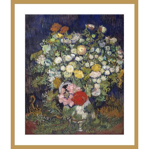 Bouquet of Flowers in a Vase by Vincent van Gogh Framed Print