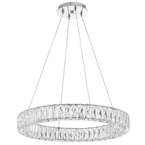 Kinsley 24" LED Pendant, Polished Chrome