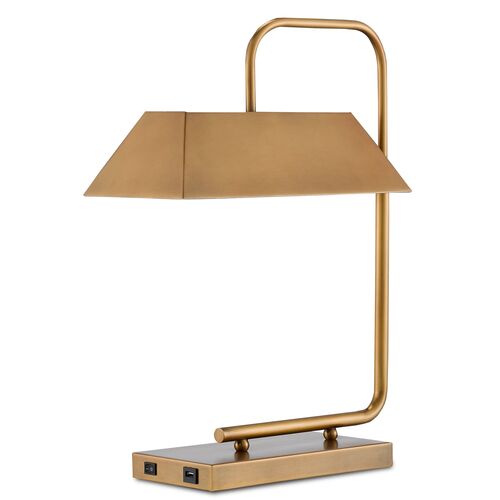 Hoxton Table Lamp, Antique Brass