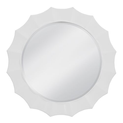 Carlos Inverted Curve Round Wall Mirror
