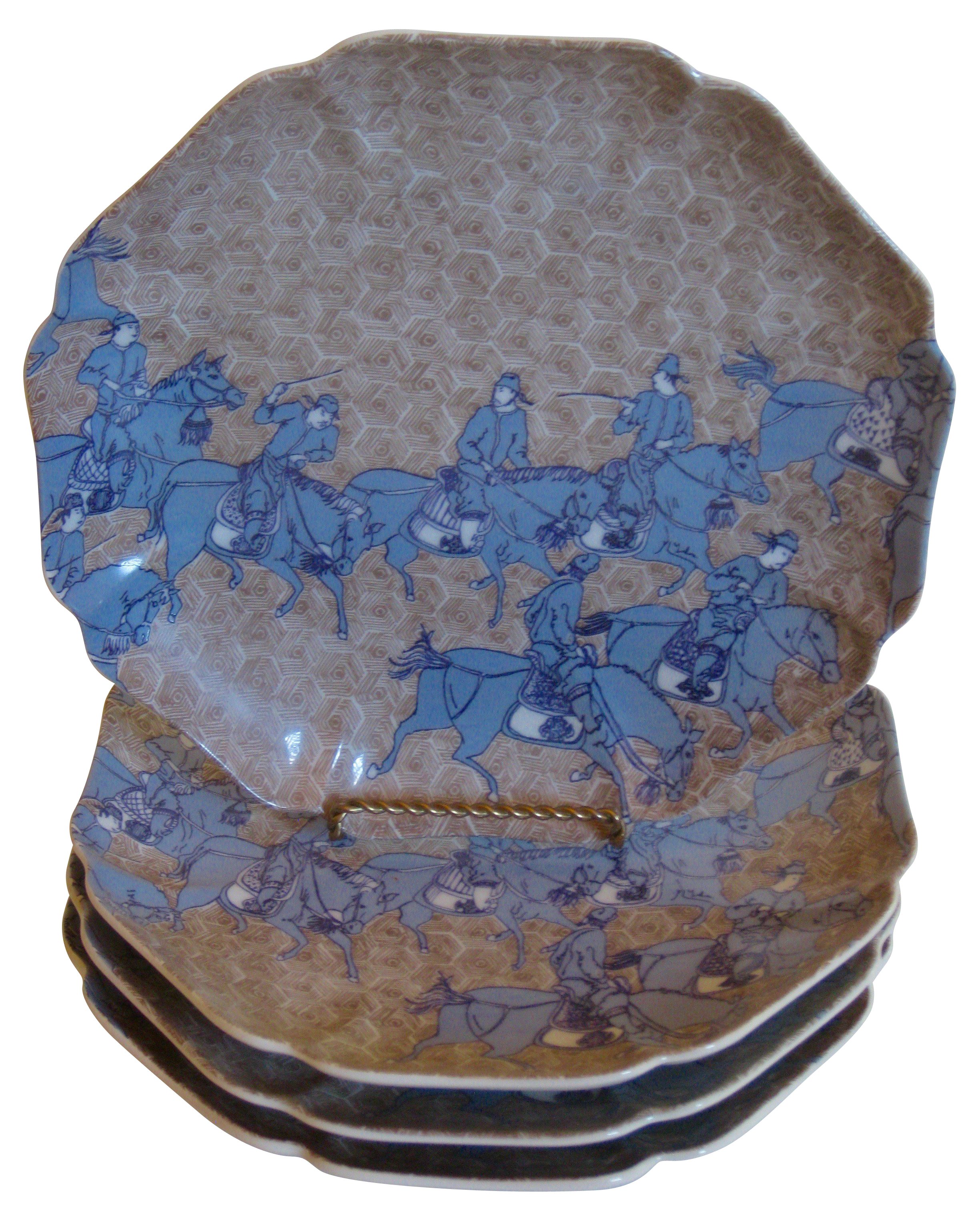 Samurai Porcelain Plates S/4~P77272271
