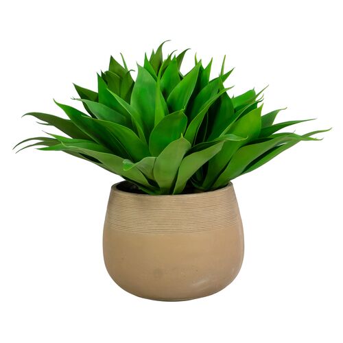 Faux Aloe In Stonecast Planter Faux Aloe In Stonecast Planter